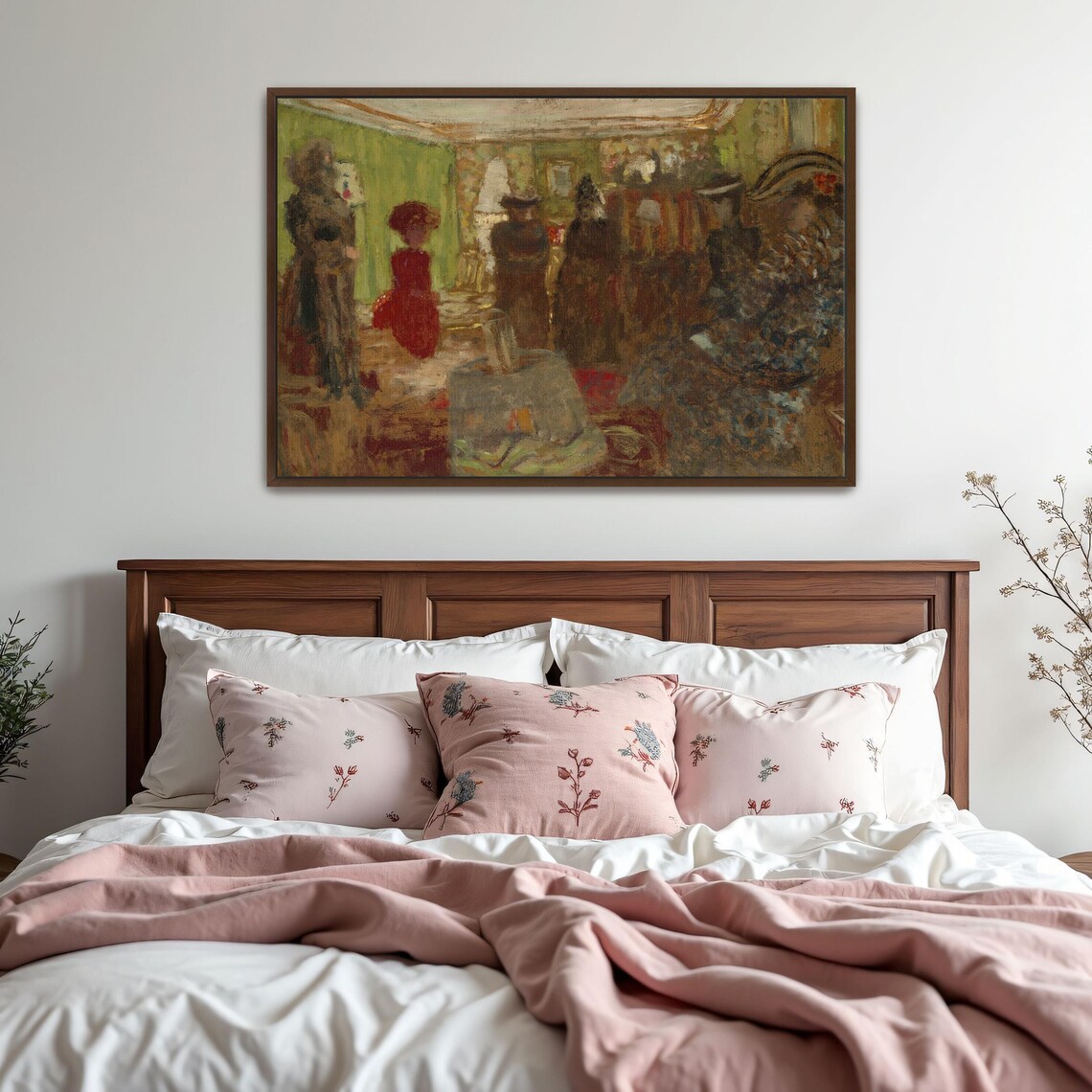 Post Impressionist Parlor Gathering Of Women In Green Light Poster - Image 5