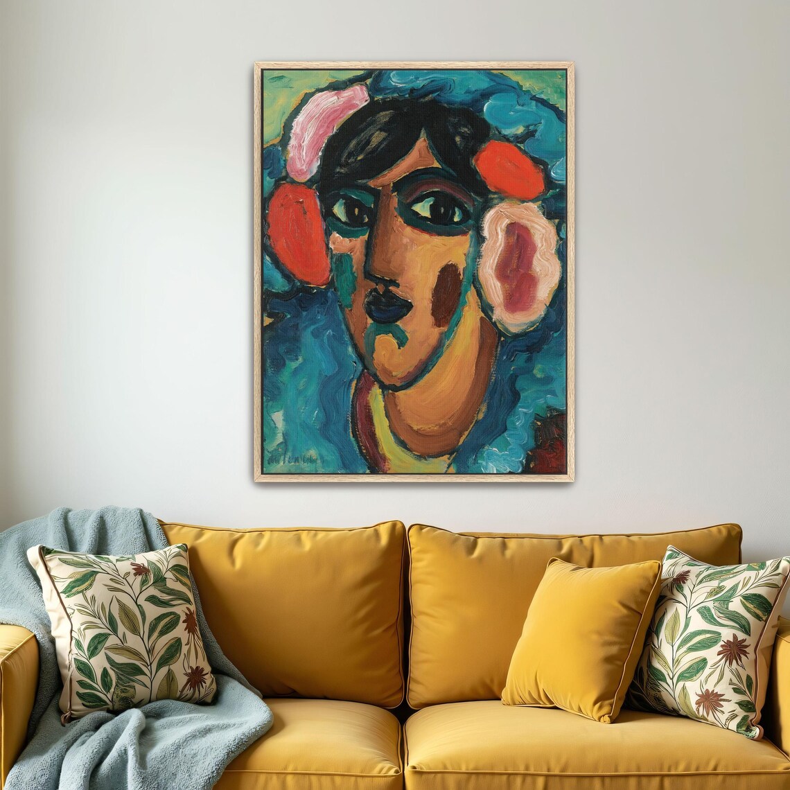 Alexej von Jawlensky Woman with Flowers Expressionist Portrait Poster - Image 4