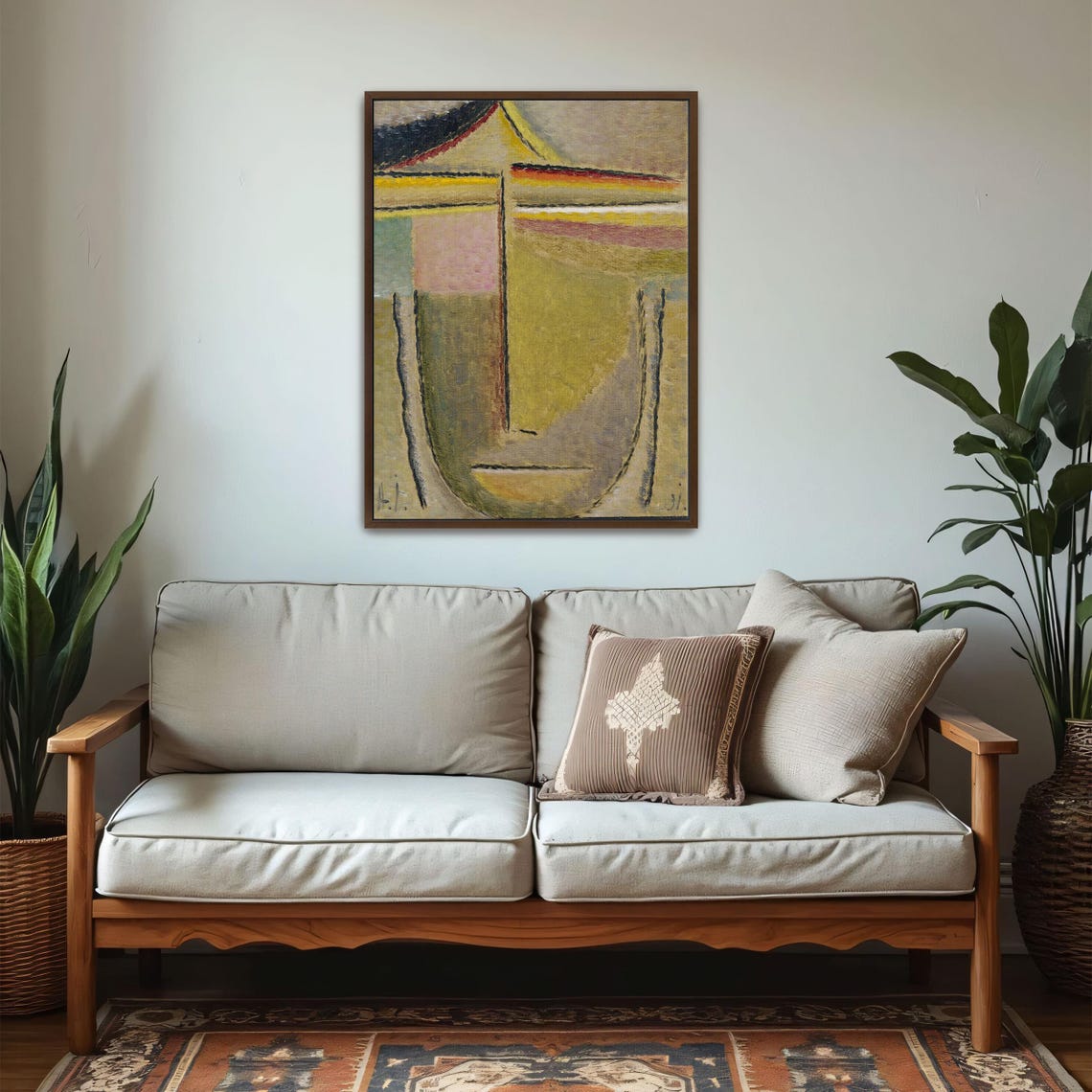 Alexej von Jawlensky Yellow Abstract Head Minimalist Portrait Poster - Image 5