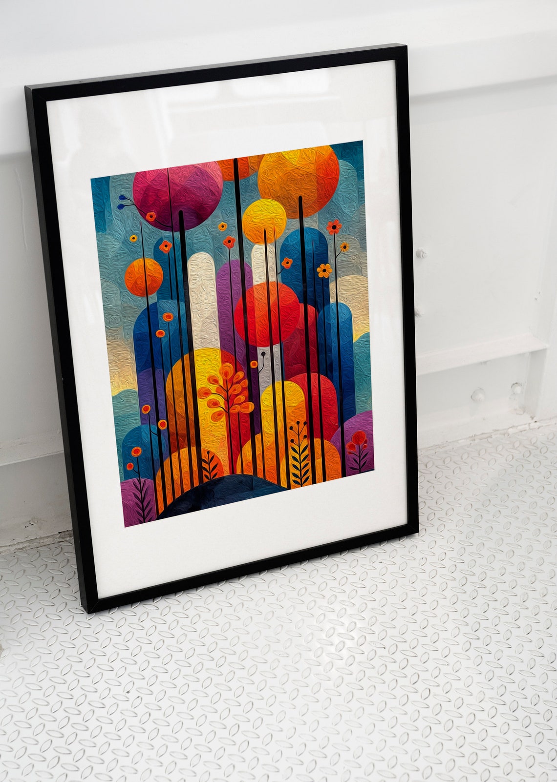 Bob Staake Style Landscape Art Print