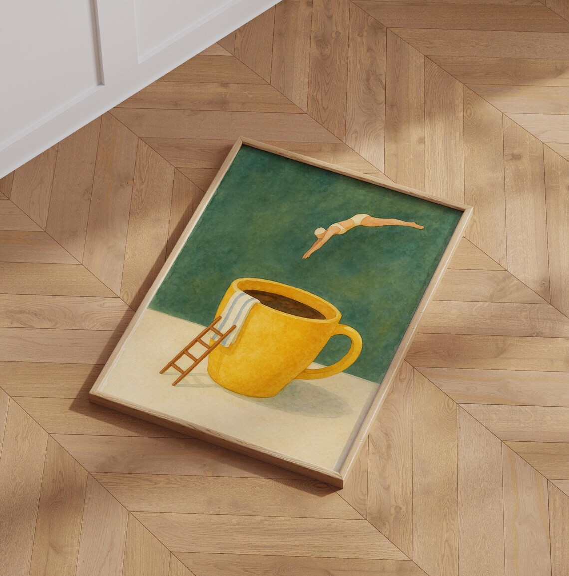 Coffee Diver - Surreal Print - Image 6