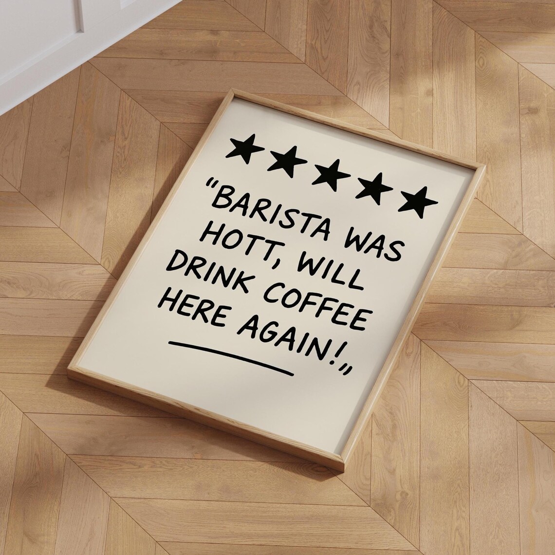 Coffee Wall Art, Funny Barista Humorous Decor