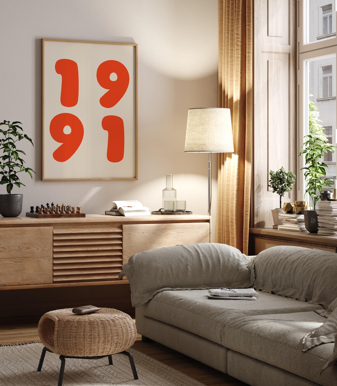 Custom Retro Year Poster, Personalized Birthday Gift - Image 4