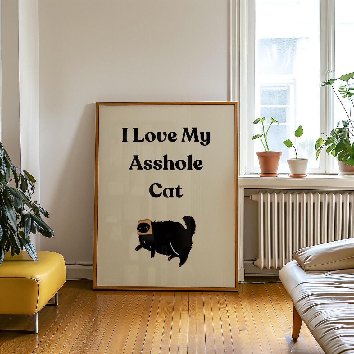 I Love My Cat, Funny Cat Mom Poster - Image 5