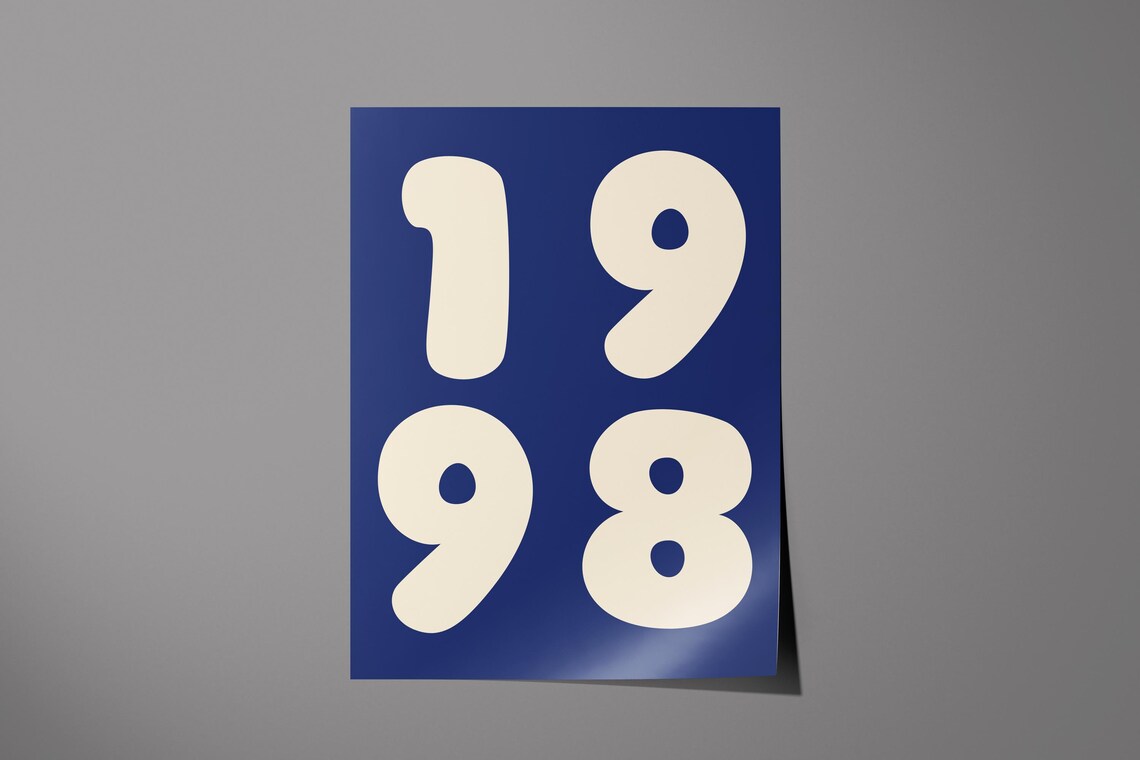 Custom Retro Year Poster, Personalized Birthday Gift - Image 5