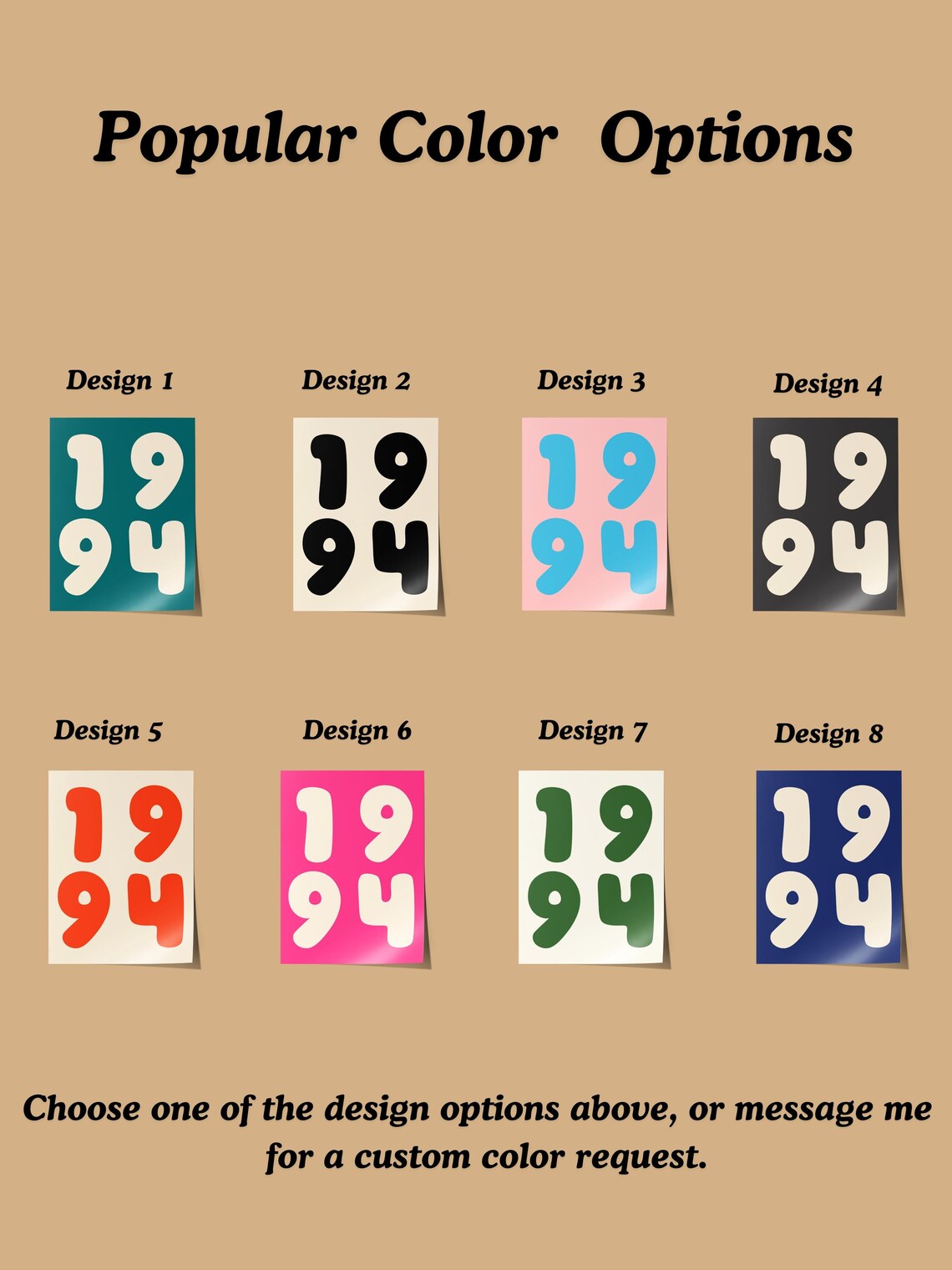 Custom Retro Year Poster, Personalized Birthday Gift - Image 5