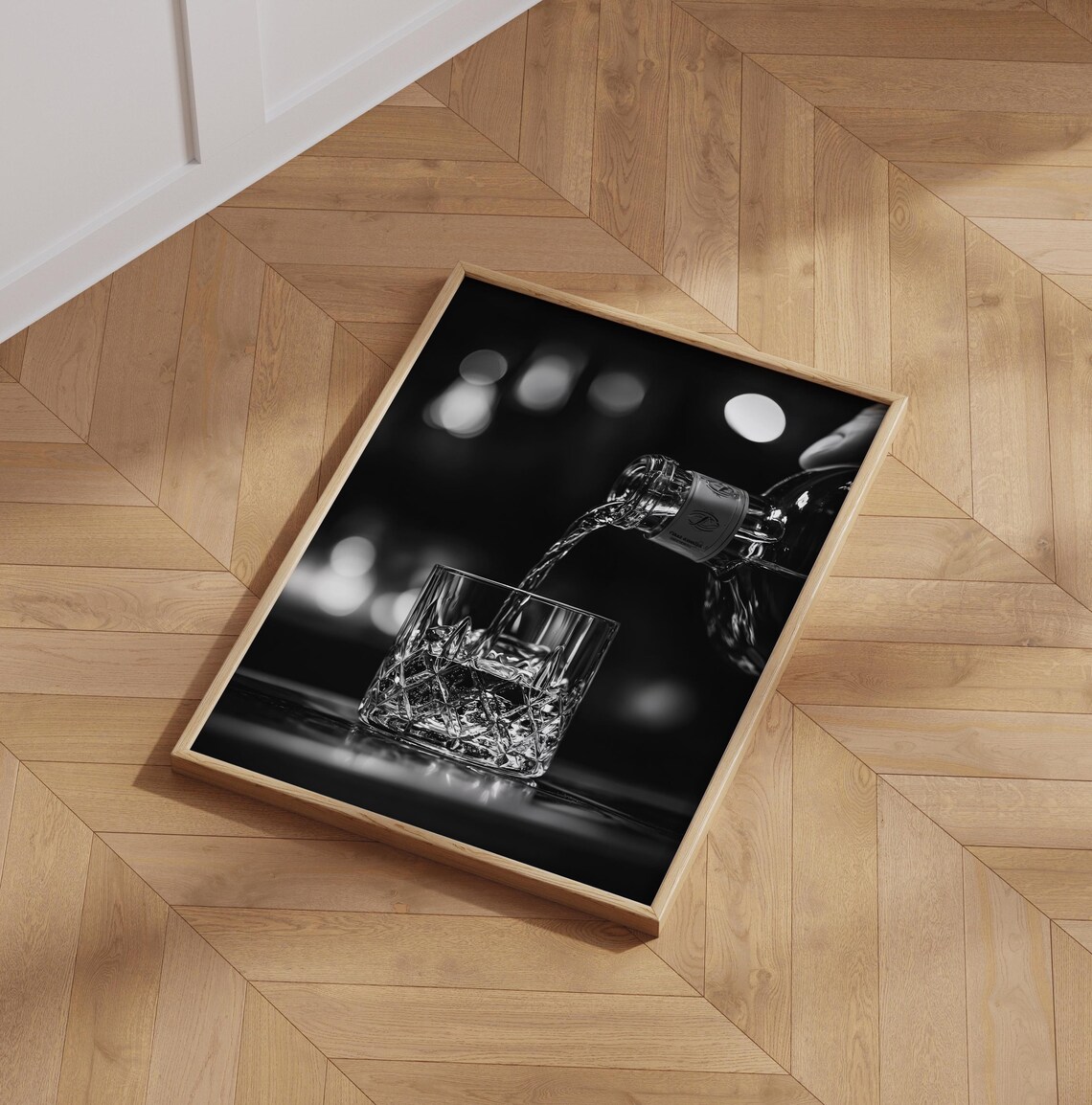 Whiskey Pour Art Print, Vintage Bar Cart Decor - Image 6