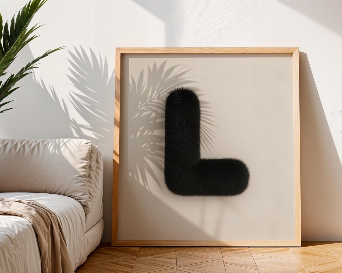 Custom Letter Wall Art, Modern Typography Poster - Image 4