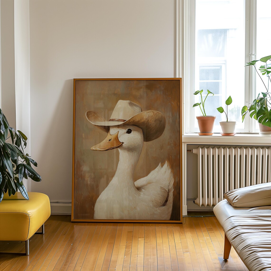 Cowboy Goose Poster, Funny Nursery Kids Room Decor - Image 5