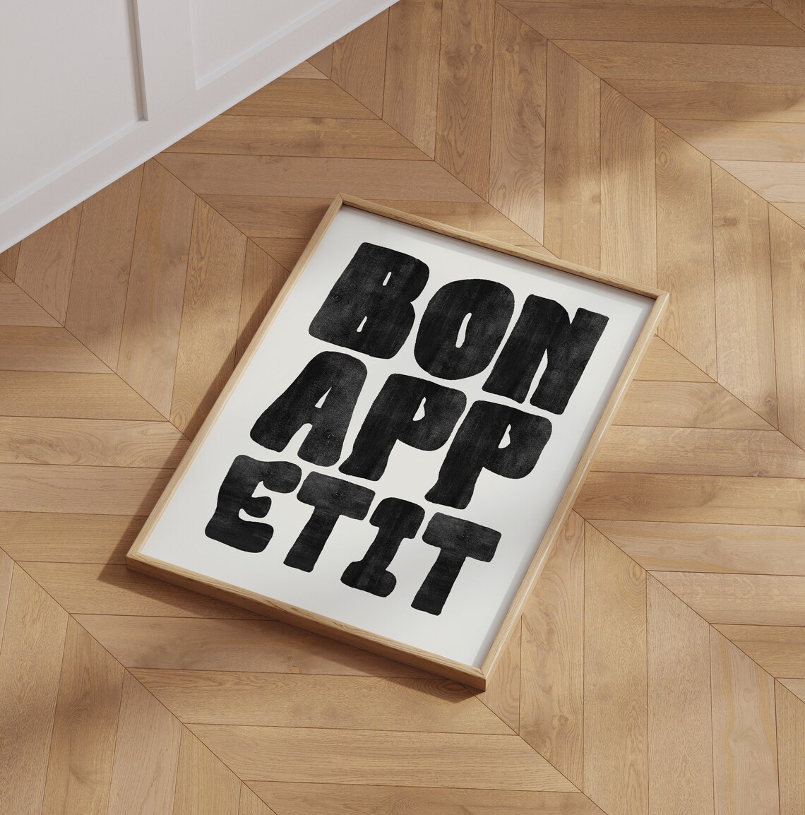 Bon Appetit Mid Century Typography Art Print - Image 6