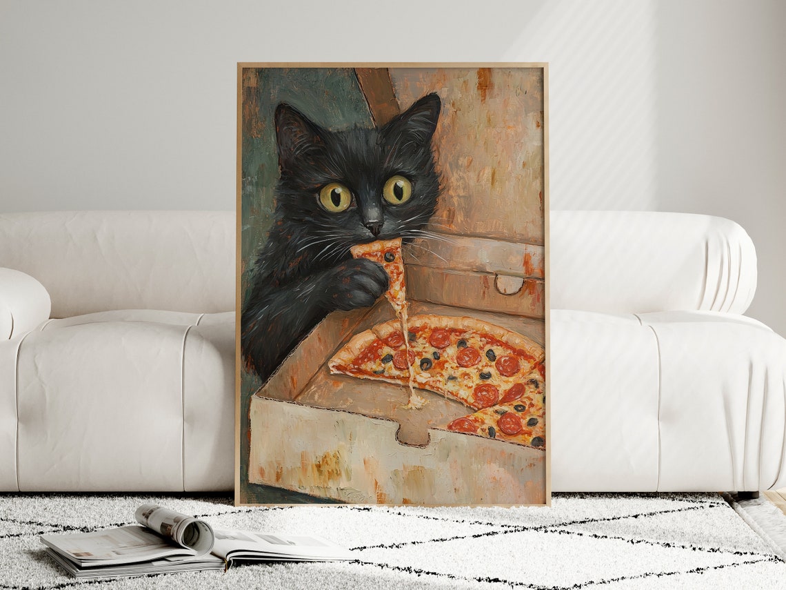 Cute Cat - Retro Travel Poster - Image 4