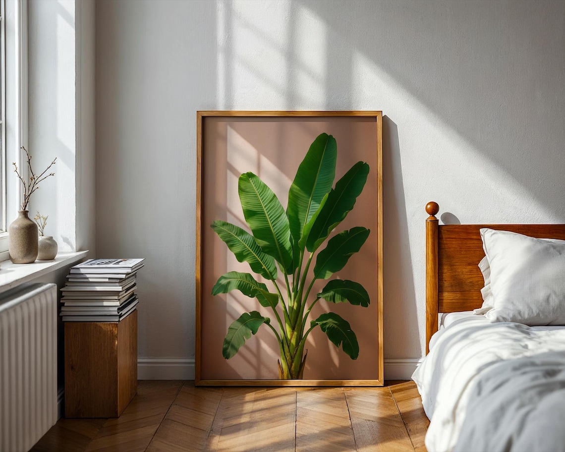 Banana Leaf Minimalist Tropical Plant Poster - Image 2