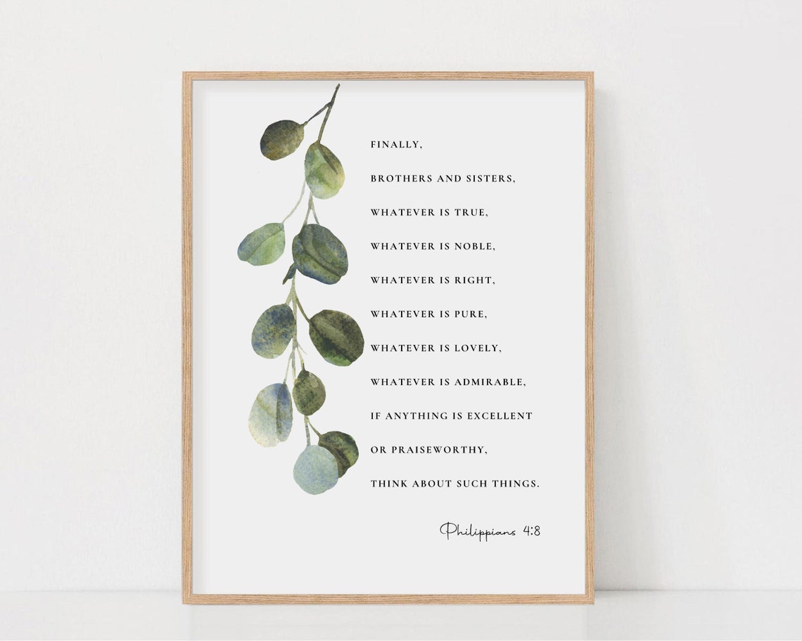 Philippians 4:8 - Botanical Scripture - Image 3