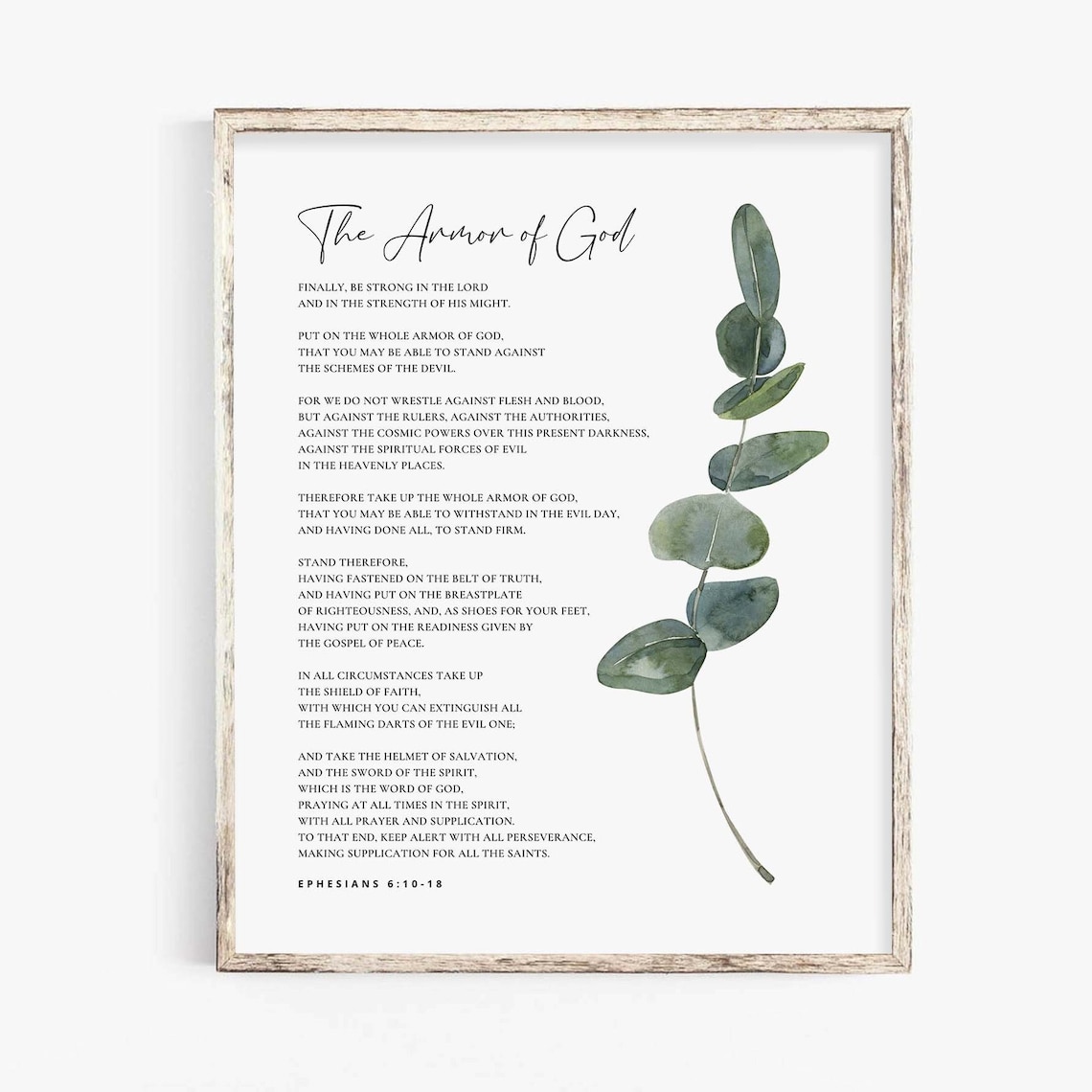 Armor Of God Scripture Art Print, Ephesians 6:10-18 - Image 3
