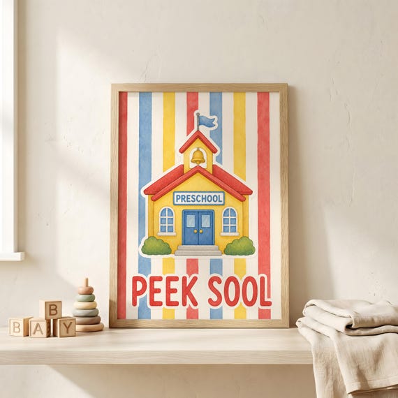 Personalized Preschool Name Poster, Classroom Decor