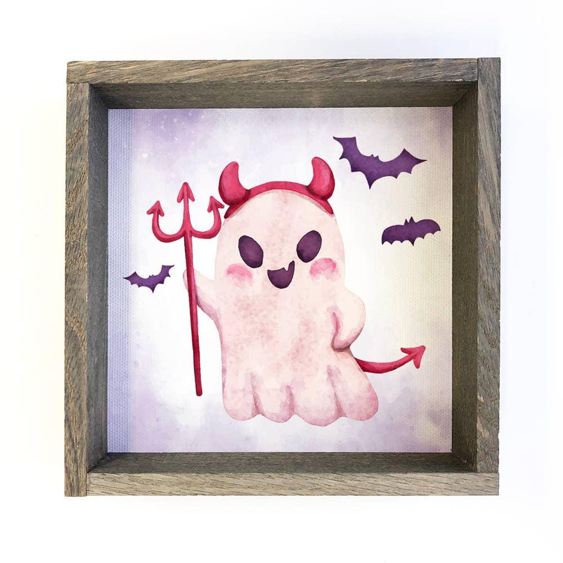 Cute Devil Dressed Up Halloween Art