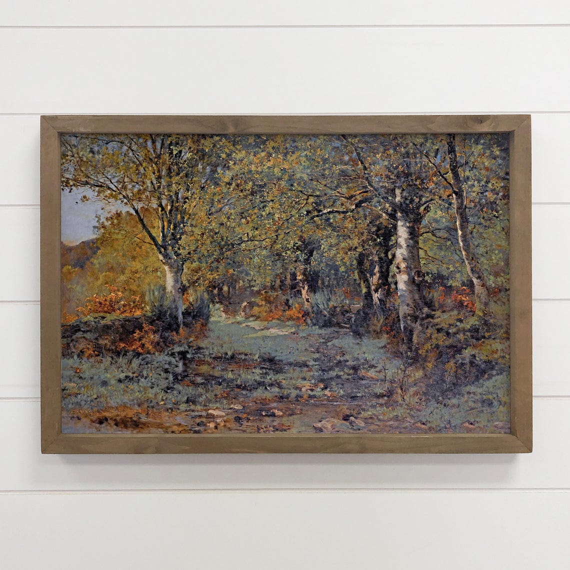 Landscape Wall Hanging Lost In The Forest Canvas Art Framed