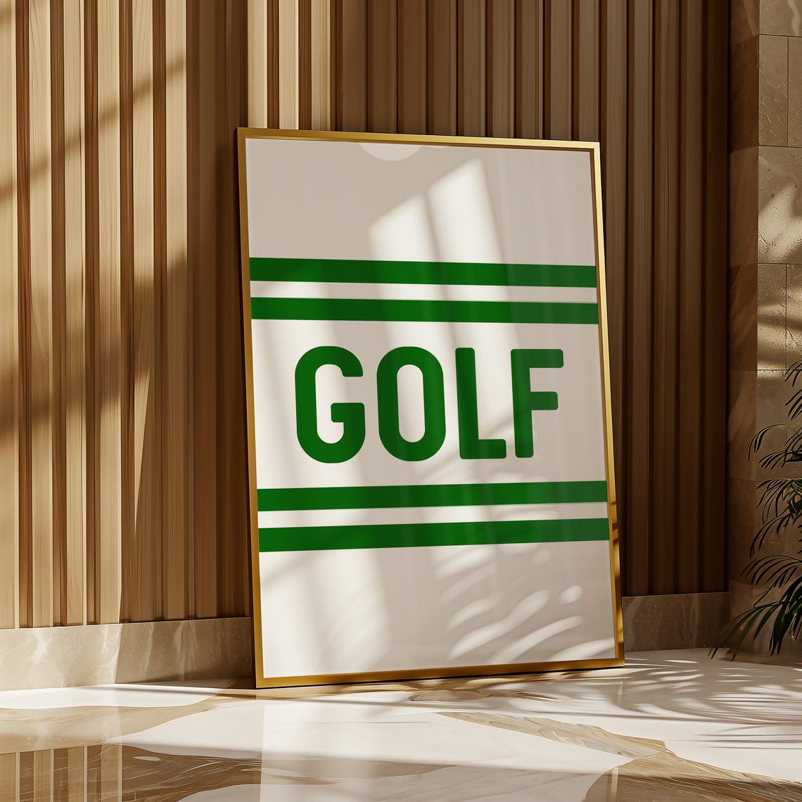 Golf Wall Art Print Golf Decor Man Cave Wall Decor Golf Print For Office Golf Gift For Dad Game Room Decor Golf Poster Decorative Display - Image 4