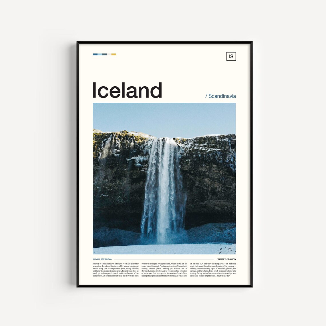 Iceland Photography Travel Poster