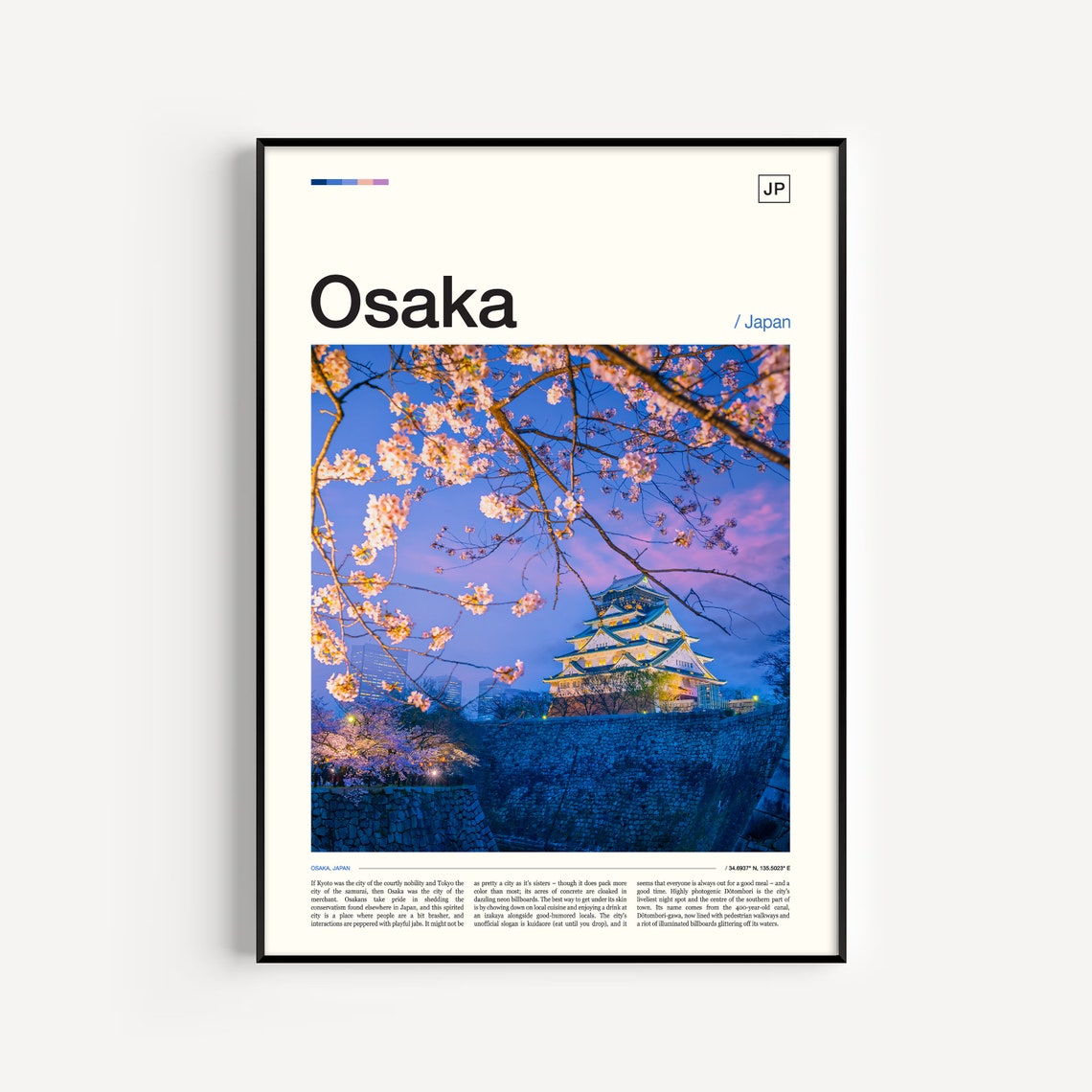 Osaka Art Osaka Japan Osaka Skyline Osaka Photo Japan Gift Japanese Poster Japan Wall Art Japan Poster Japan Art Print Japan Print