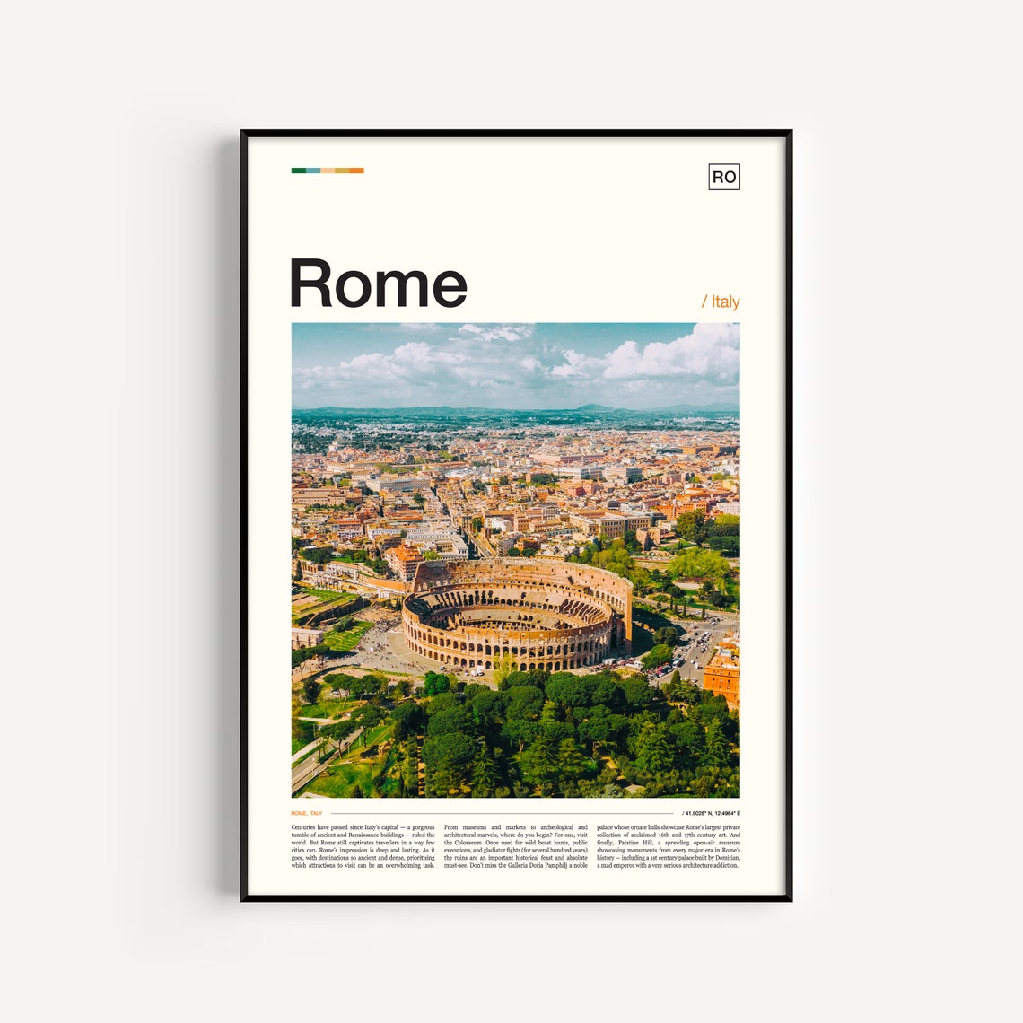 Rome Poster Rome Print Rome Wall Art Rome Travel Poster Rome Art Print Rome Italy Print Italy Wall Art Italy Poster Rome Photo