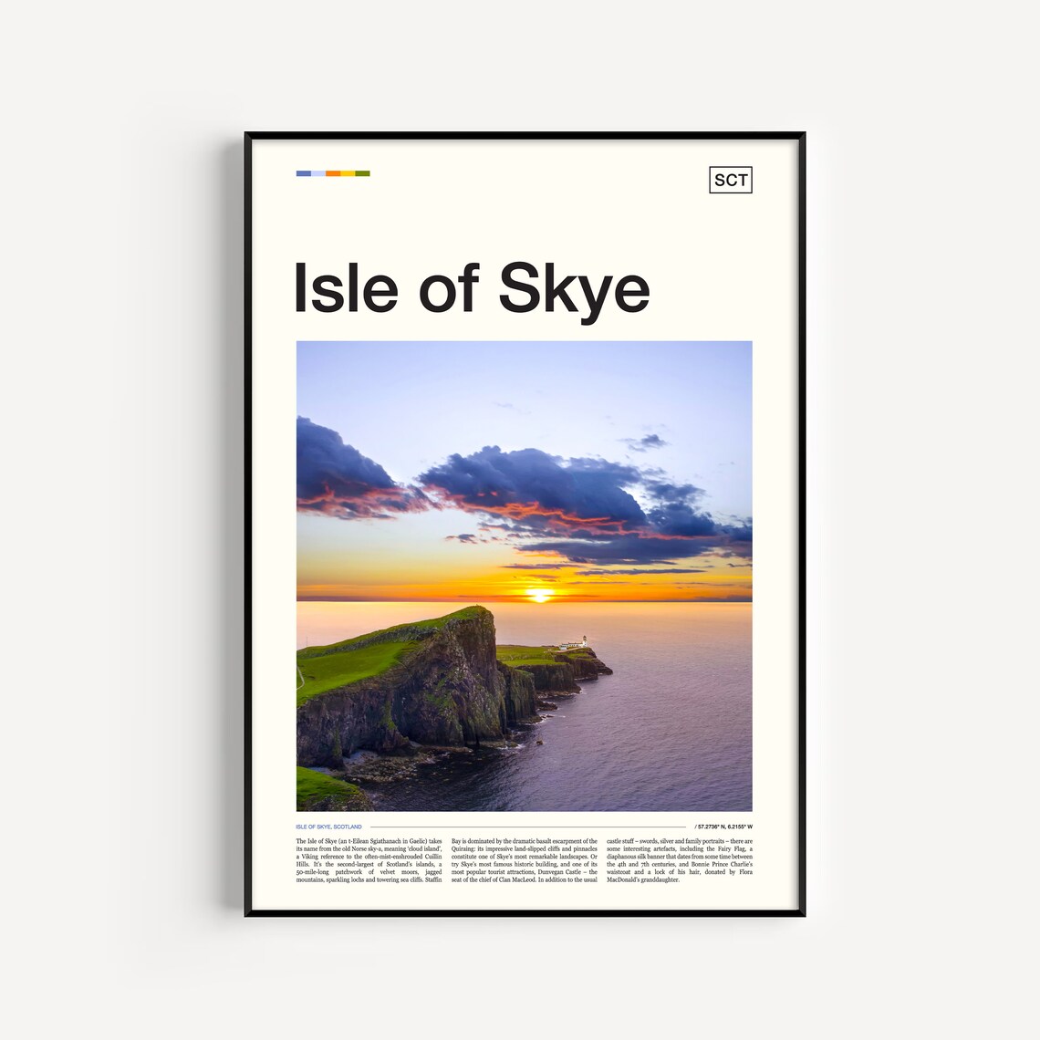 Isle Of Skye Photo Poster, Scotland Travel Print