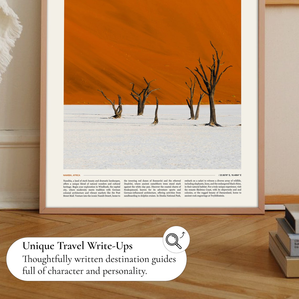 Namibia Africa Deadvlei Dead Trees Orange Dune Desert Photo Poster - Image 2