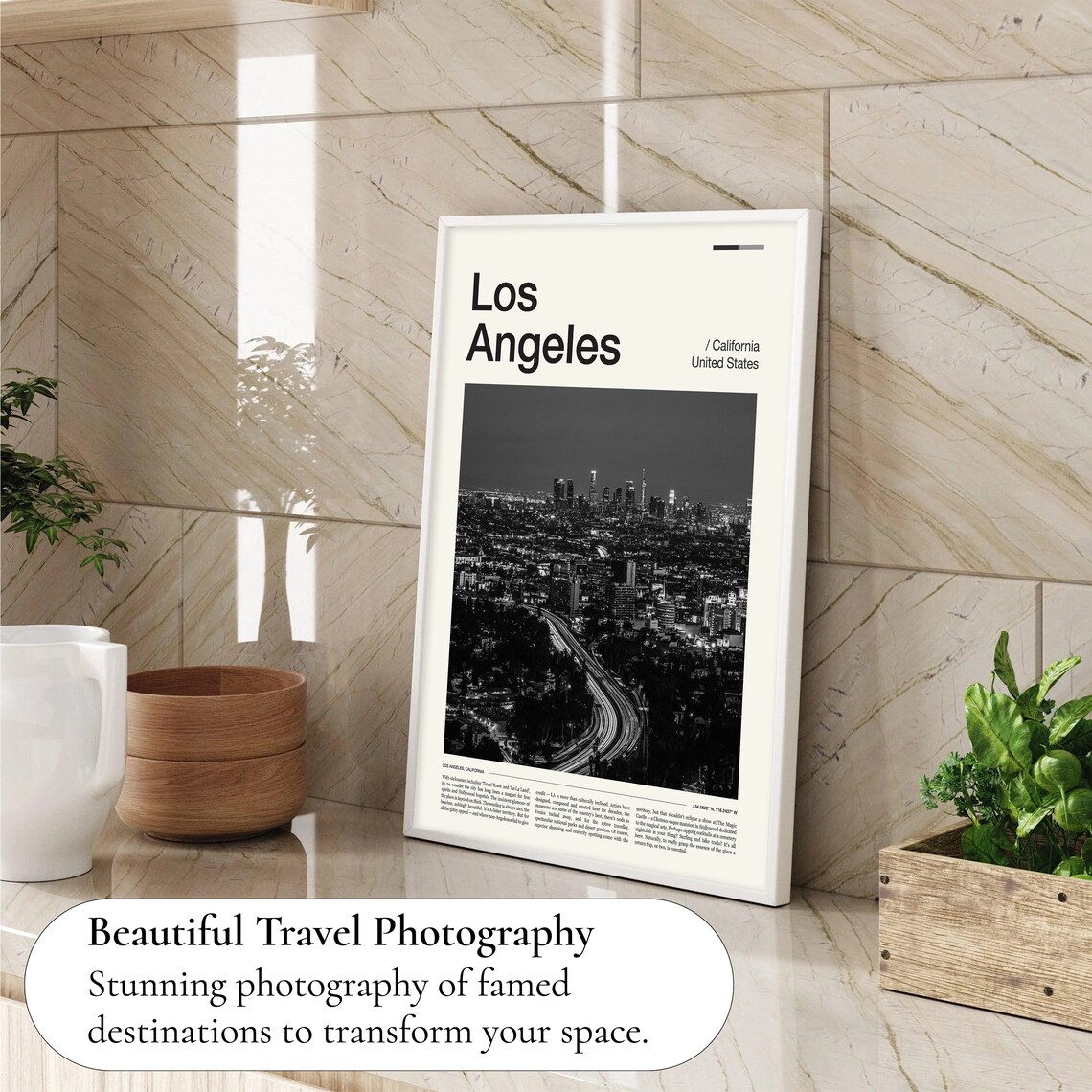 Los Angeles Art Print Wall Art Print - Image 4