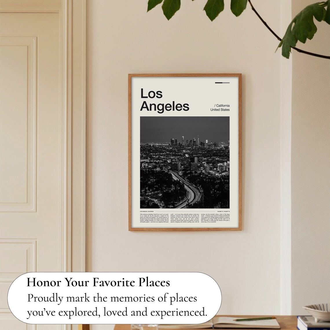 Los Angeles Art Print Wall Art Print - Image 5