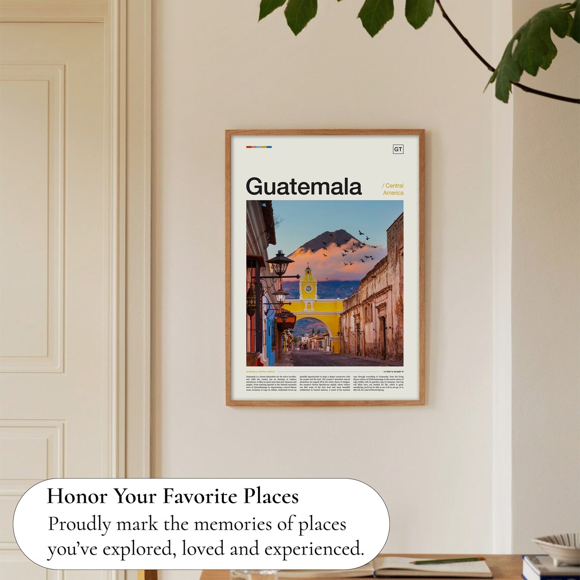 Guatemala Travel Poster, Central America Travel Art - Image 5