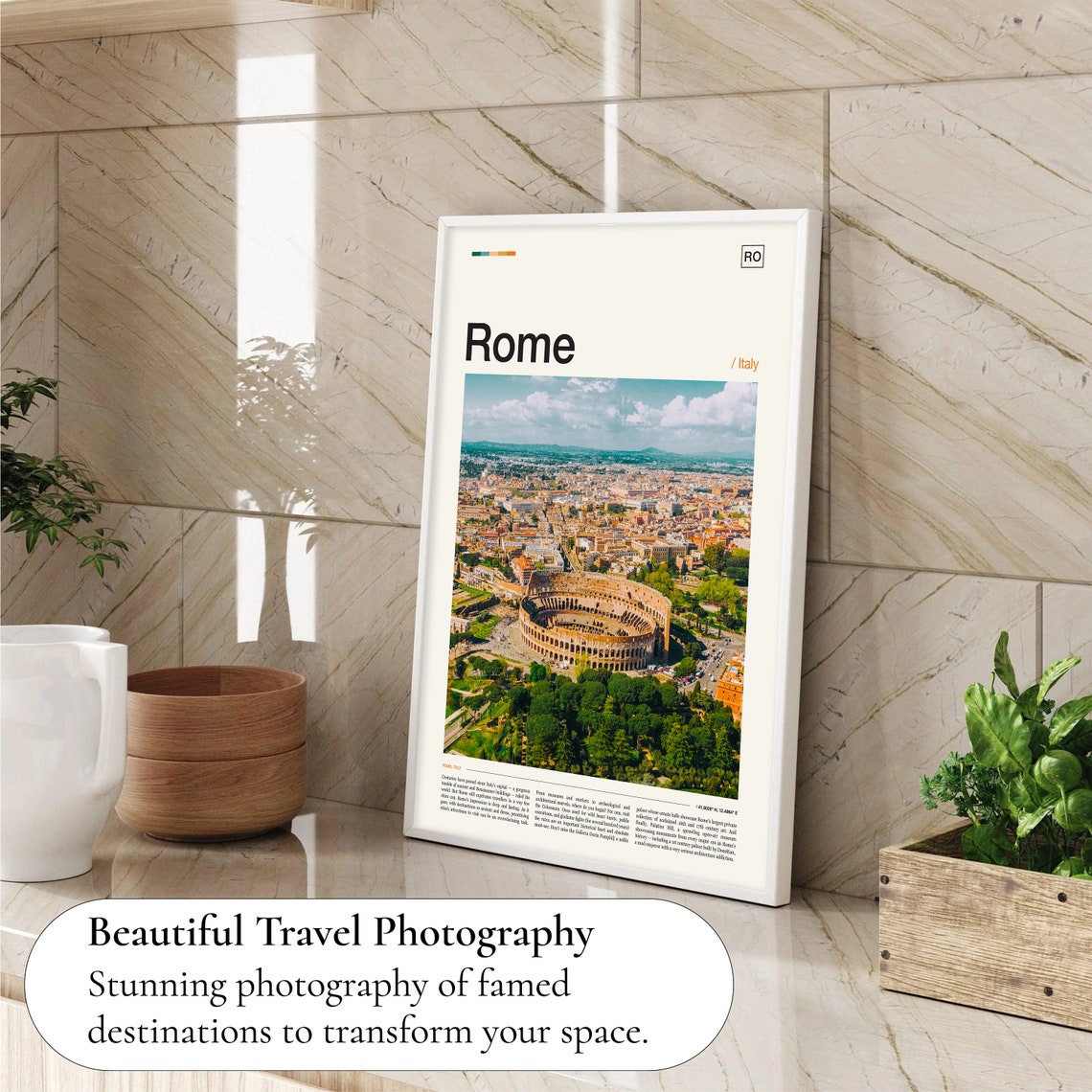 Rome Poster Rome Print Rome Wall Art Rome Travel Poster Rome Art Print Rome Italy Print Italy Wall Art Italy Poster Rome Photo - Image 4