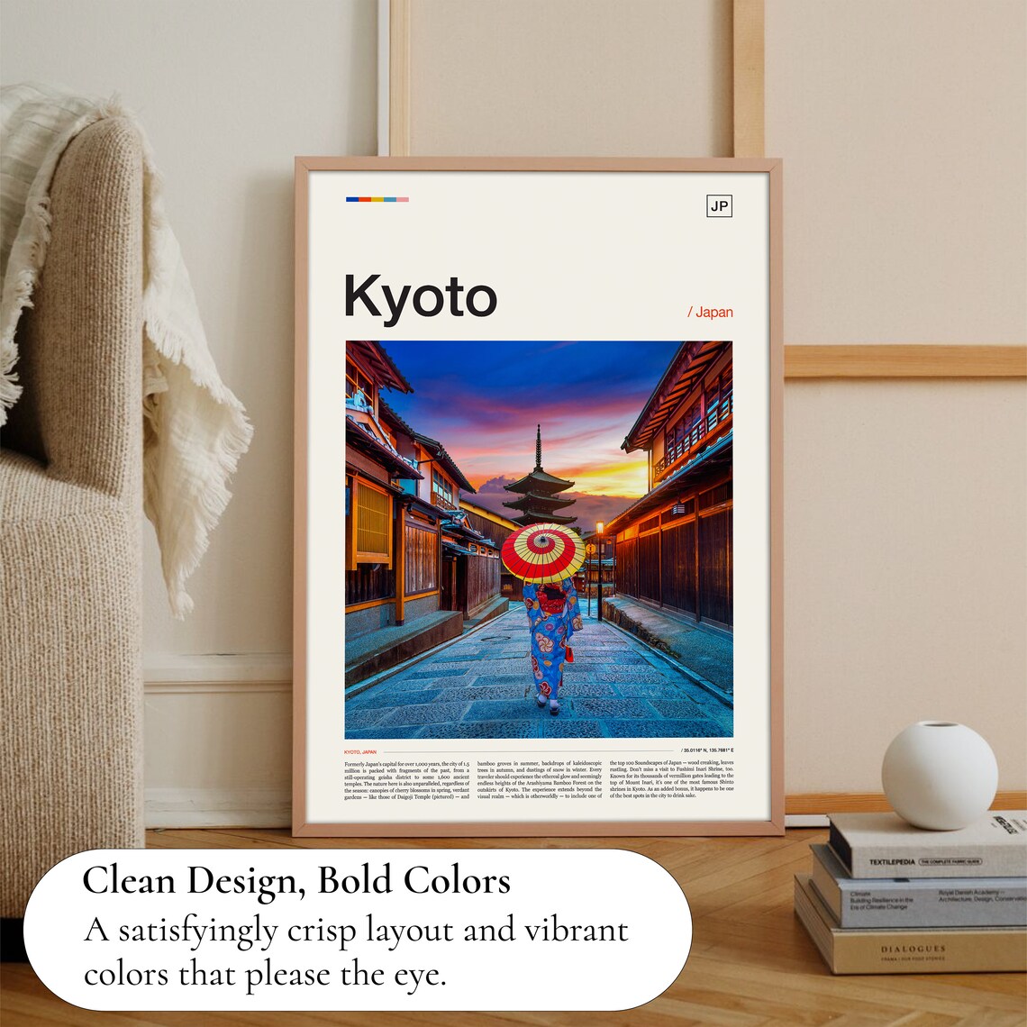 Kyoto Japan Travel Poster, Japan Wall Art - Image 3