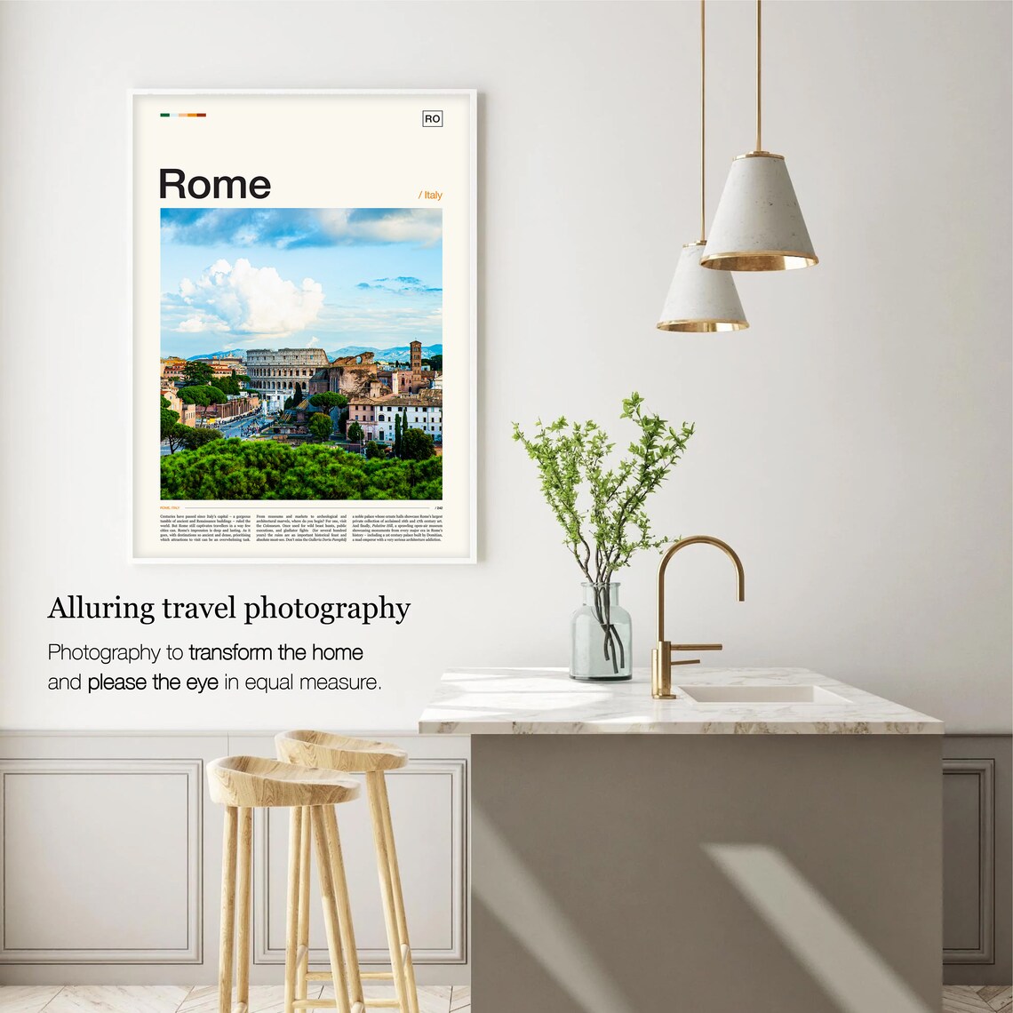Rome Travel Poster, Ancient Italy Wall Art - Image 5