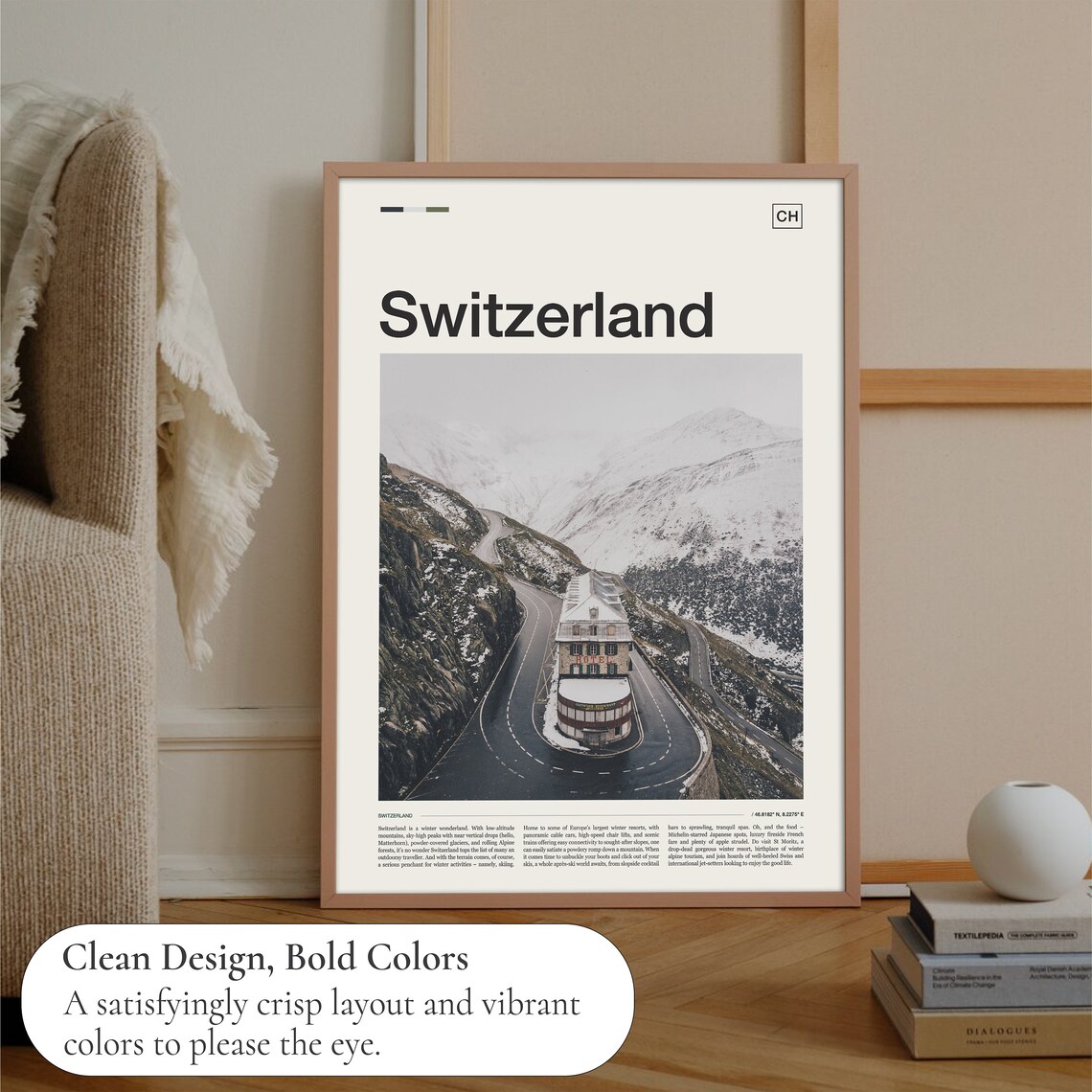 Switzerland Travel Poster, Swiss Travel Print - Image 3