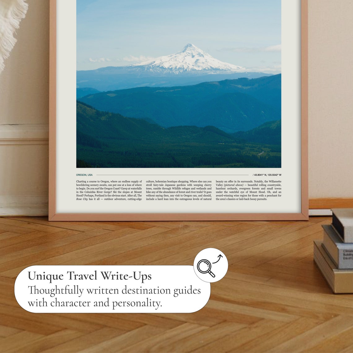 Oregon United States Mount Hood Snow Capped Peak Photo Poster - Image 2