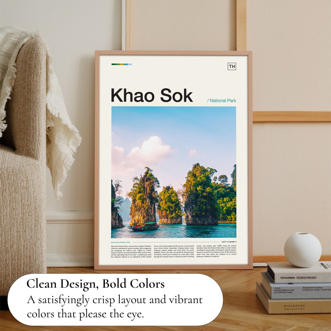 Khao Sok National Park Thailand Travel National Park Poster Thai Art Travel Art National Park Art Thailand Photography Travel Print - Image 3