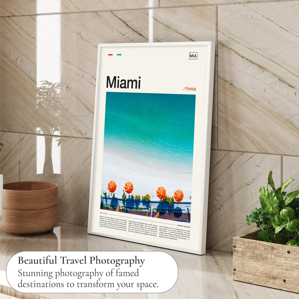 Miami Beach Wall Art Print - Image 4