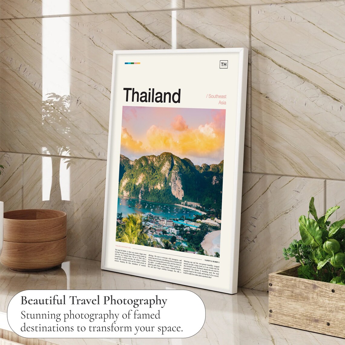 Thailand Travel Poster, Thailand Decor Art Print - Image 4