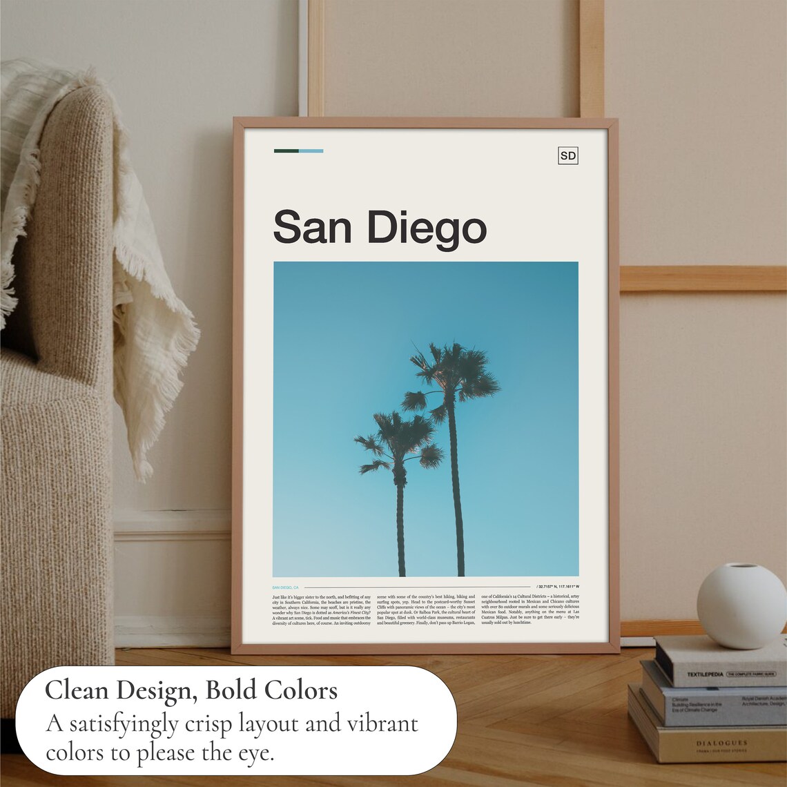 San Diego Travel Poster, Coastal Place Art Print - Image 3