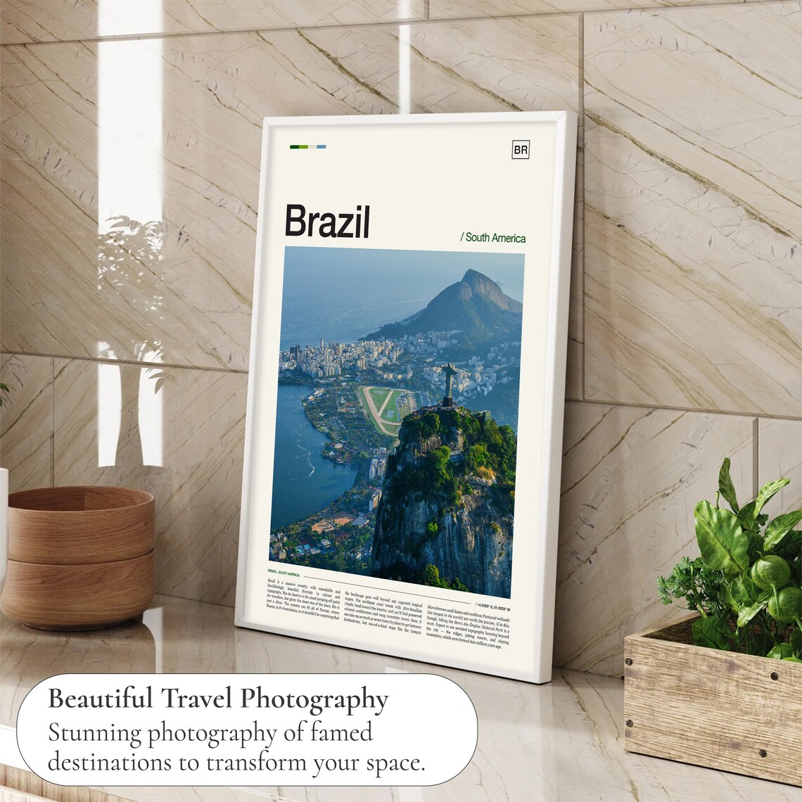 Brazil Travel Poster, Latin America Wall Art - Image 4
