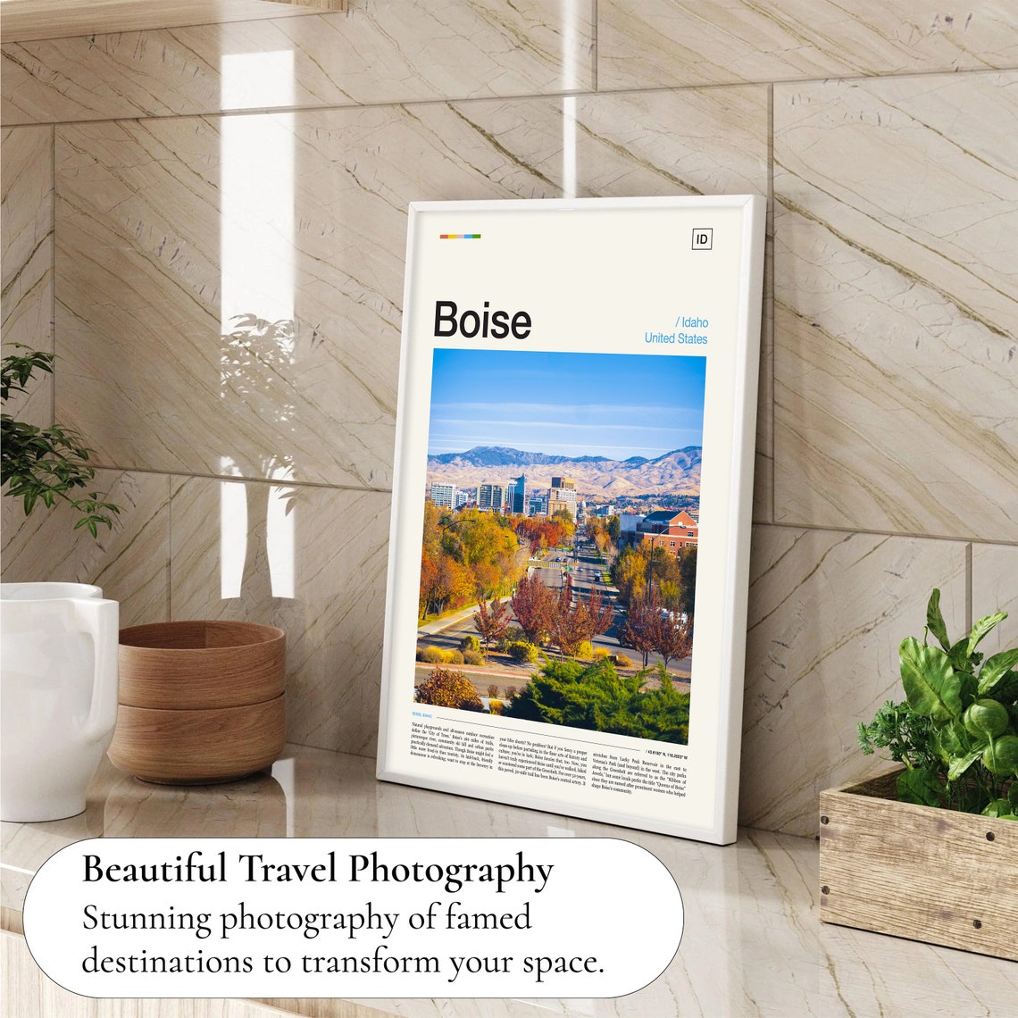 Boise Print Boise Poster Boise Wall Art Boise Art Print Boise Photo Idaho Print Idaho Poster Idaho Wall Art Idaho Art Print - Image 4