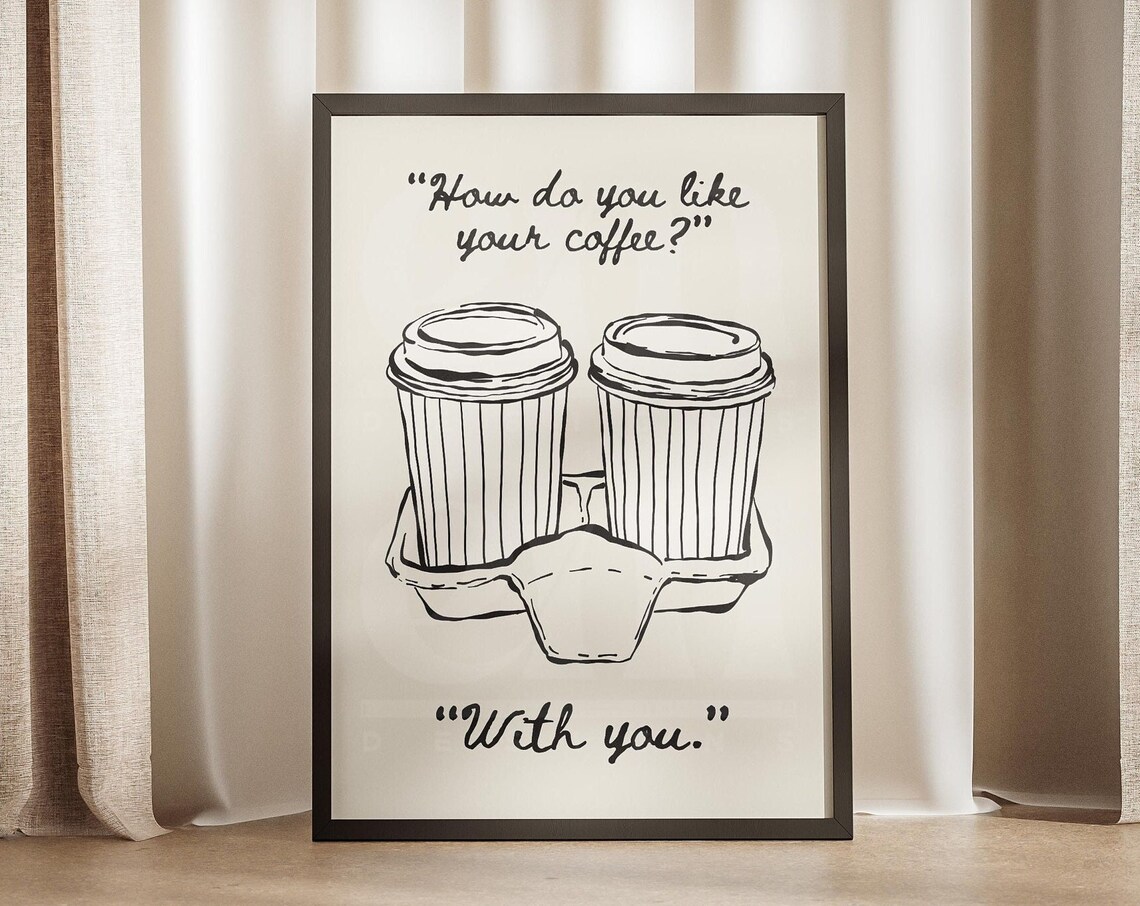 How Do You Like Your Coffee? Caffeine Menu Poster