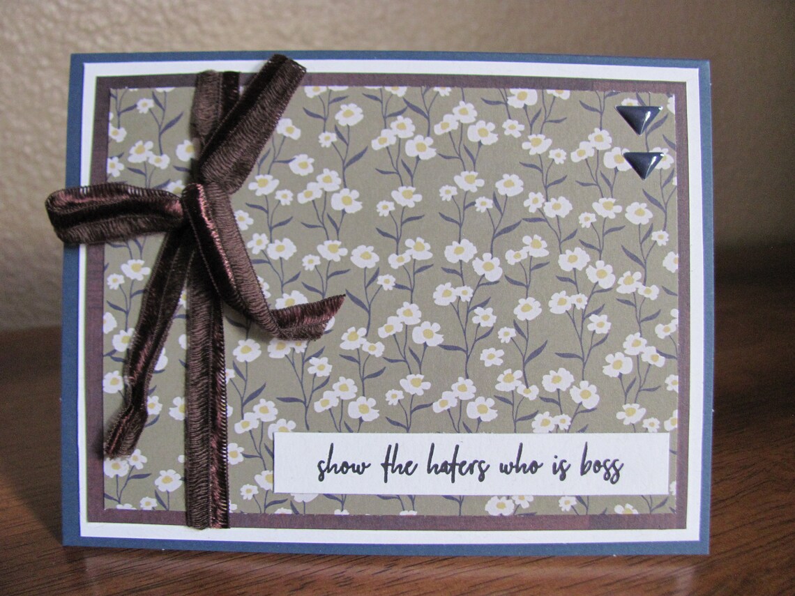 Show The Haters Who Is Boss Greeting Card