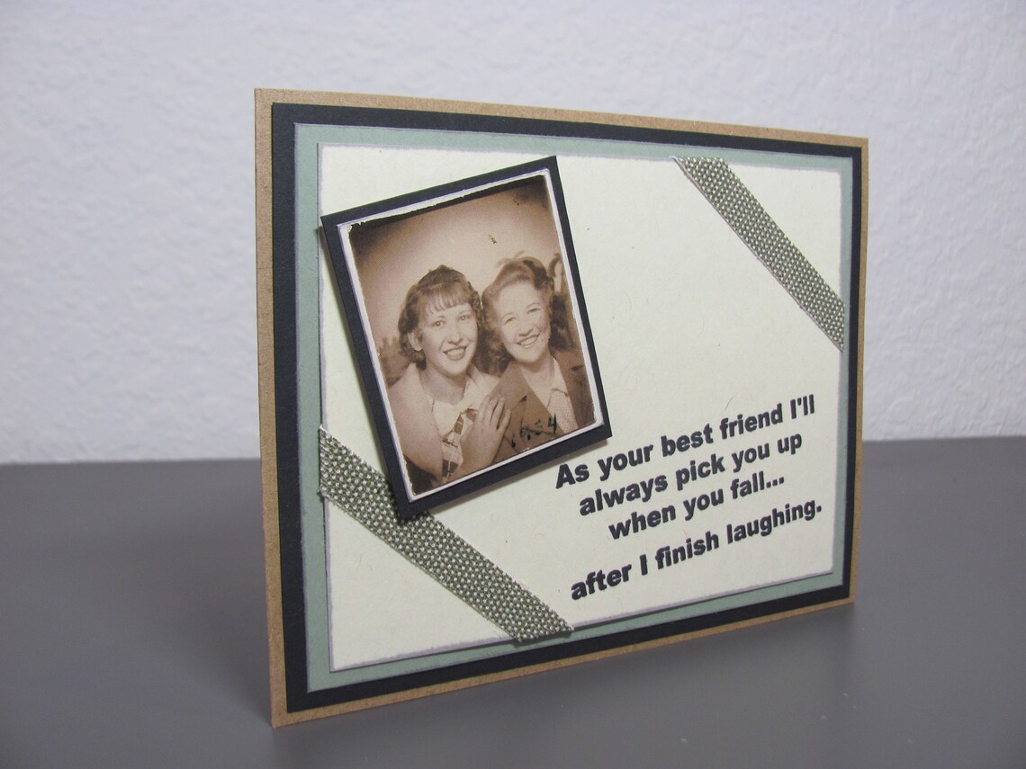 Best Friends Just Because Humorous Greeting Card - Image 2