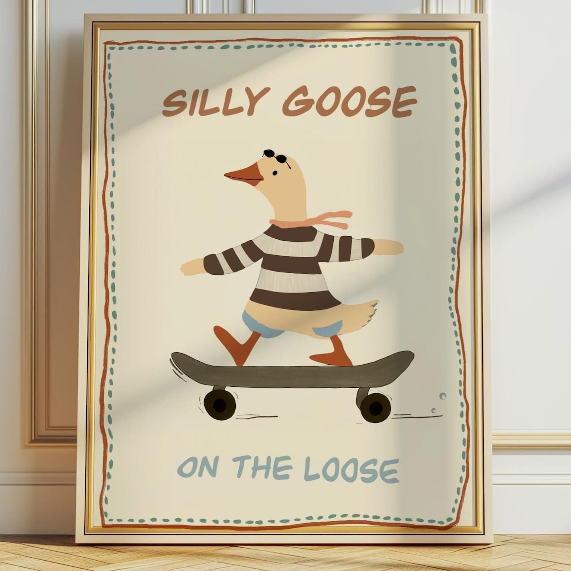 Silly Goose Funny Nursery Decor Art Print