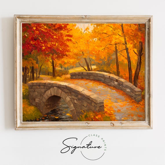 Moody Autumn Path Through The Woods Rustic Fall Landscape Earthy Colors Cottagecore Decor Art Print For Fall Wall Decor 1632