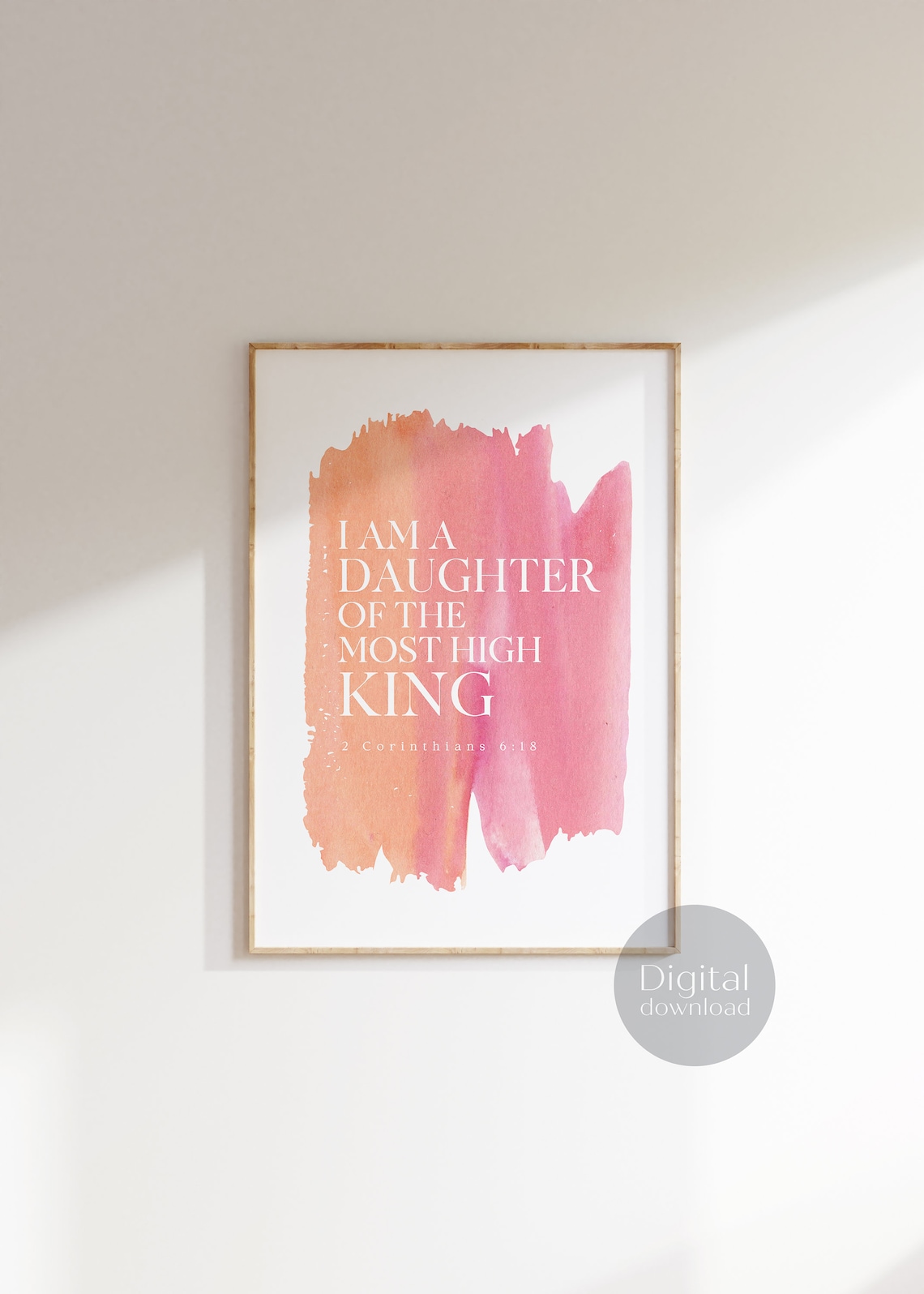 I Am A Daughter Of The Most High King Art Print