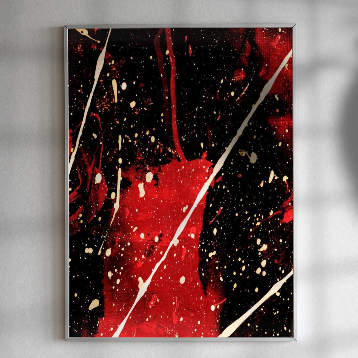 Night Sky Organic Abstract Nature Painting