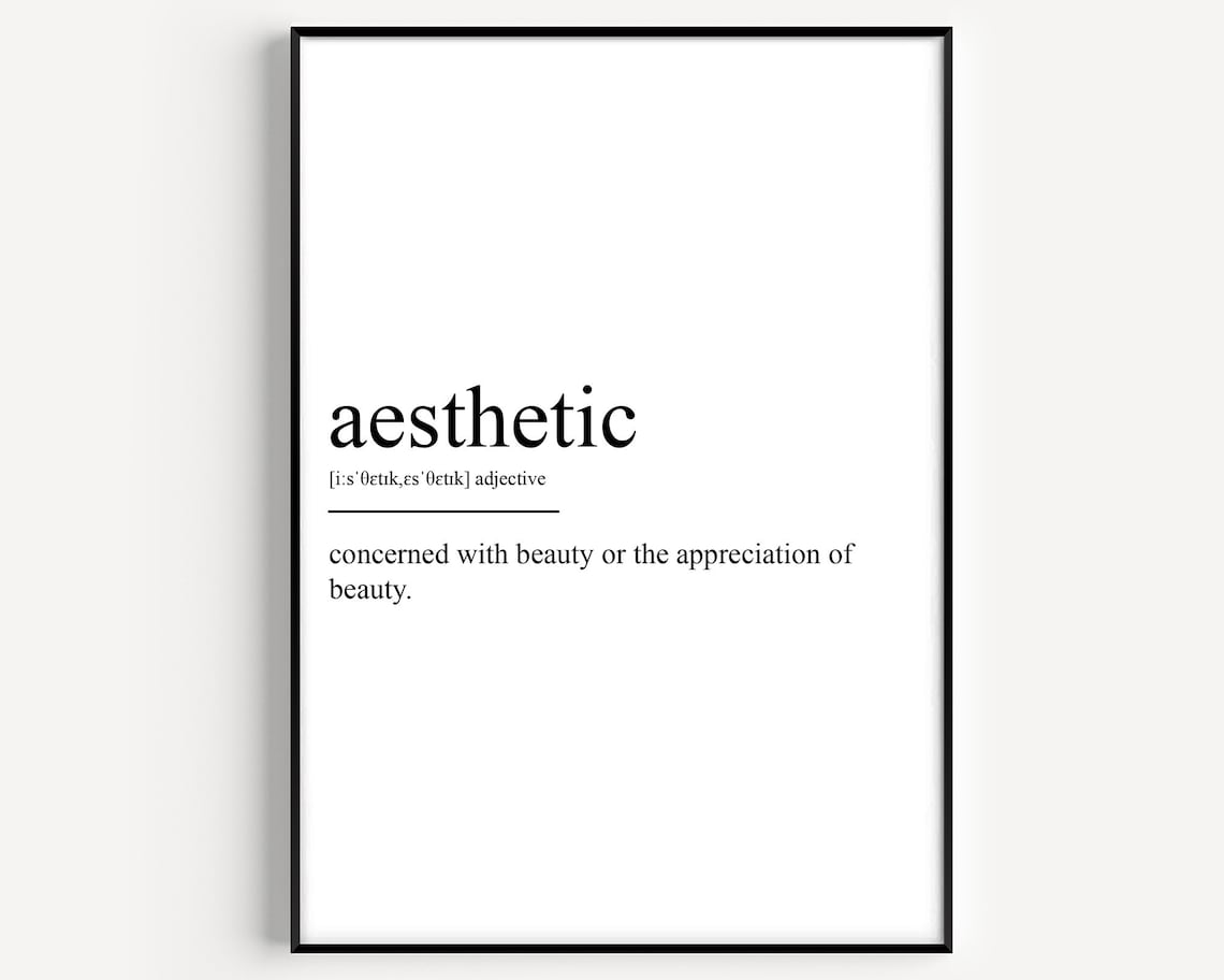 Definition Print, Minimalist Typography Art Print