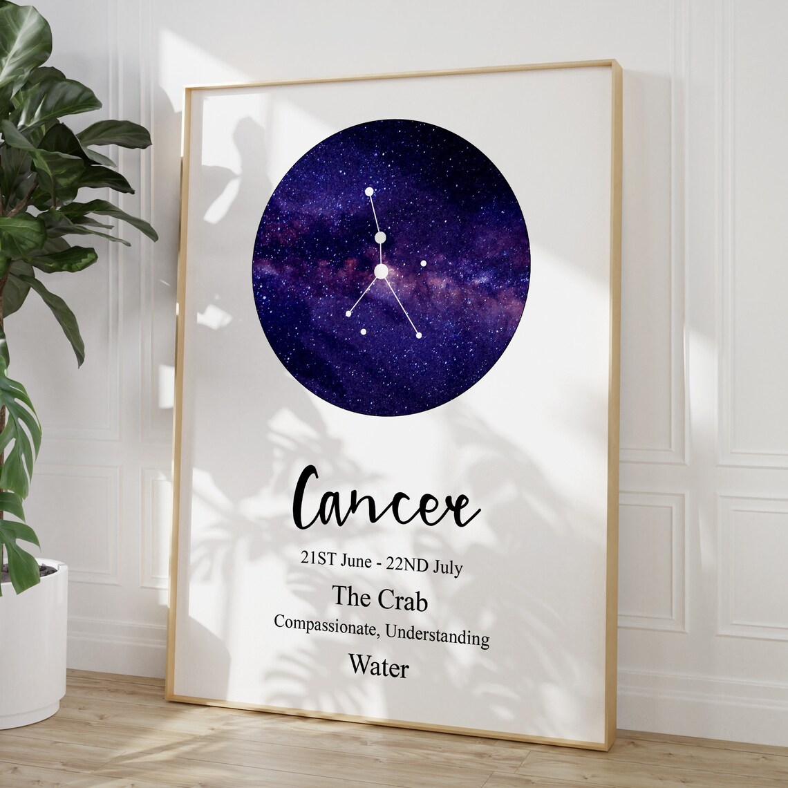 Cancer Zodiac Constellation Art Print